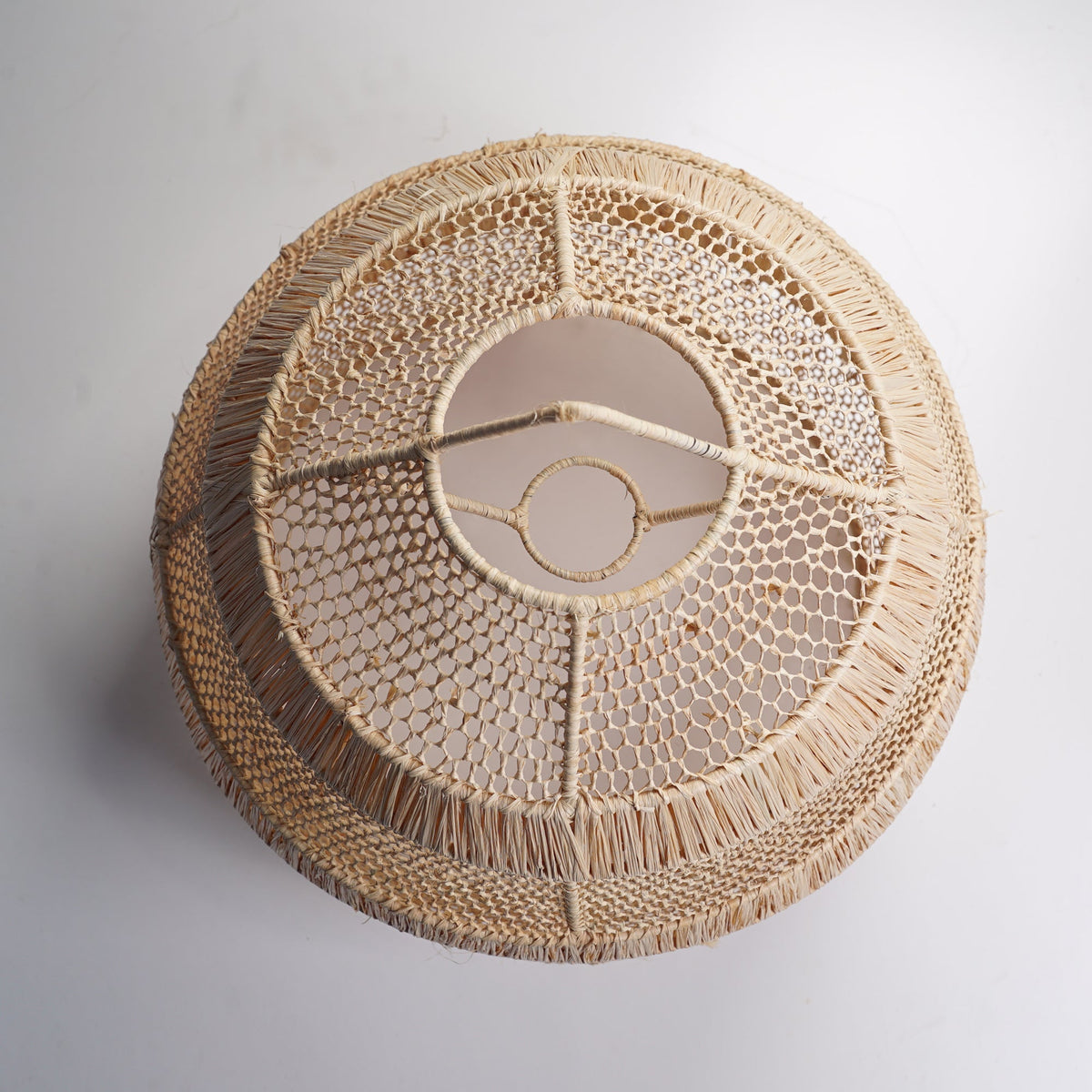 Raffia bell pendant lamp Shade - Africancreates
