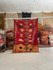 Red Vintage Moroccan Rug – Tribal Berber Area Wool Rug (5.3x7.6 ft) - Africancreates