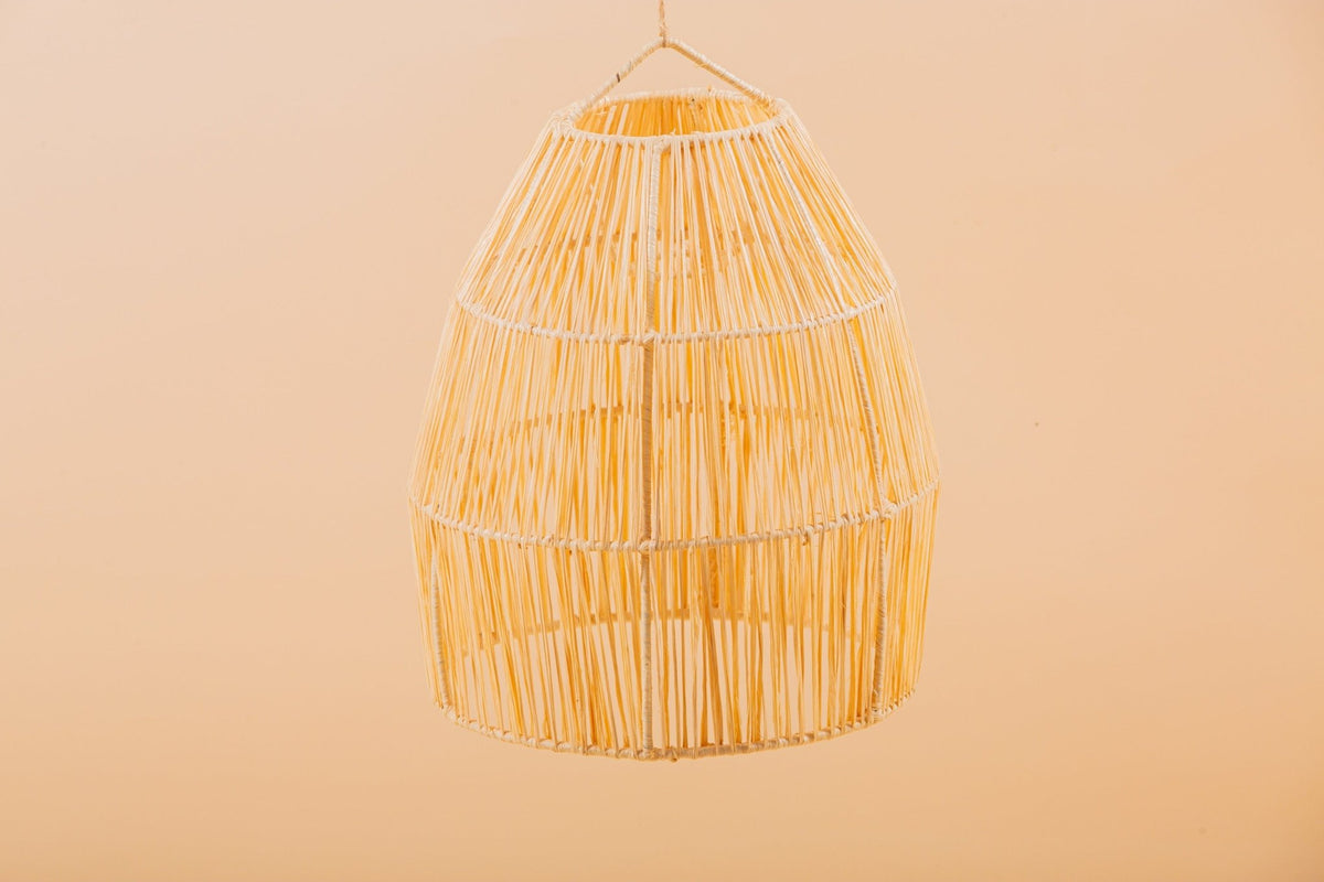 Suspension cloche en raphia Abat-jour H25 cm - Africancreates