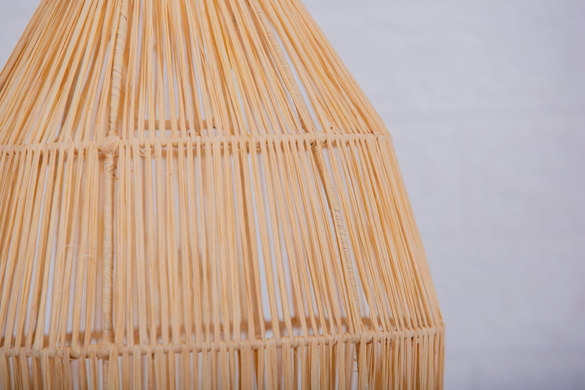 Suspension cloche en raphia Abat-jour H25 cm - Africancreates