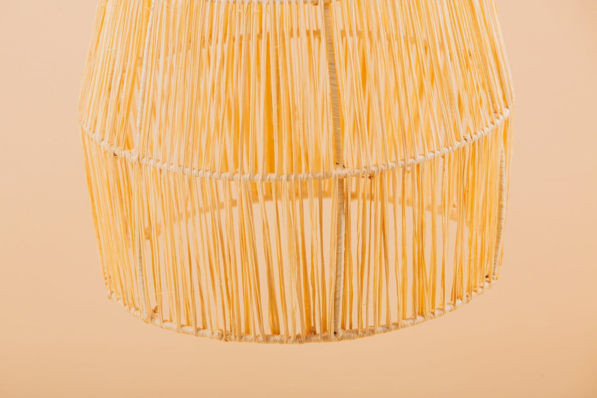 Suspension cloche en raphia Abat-jour H25 cm - Africancreates