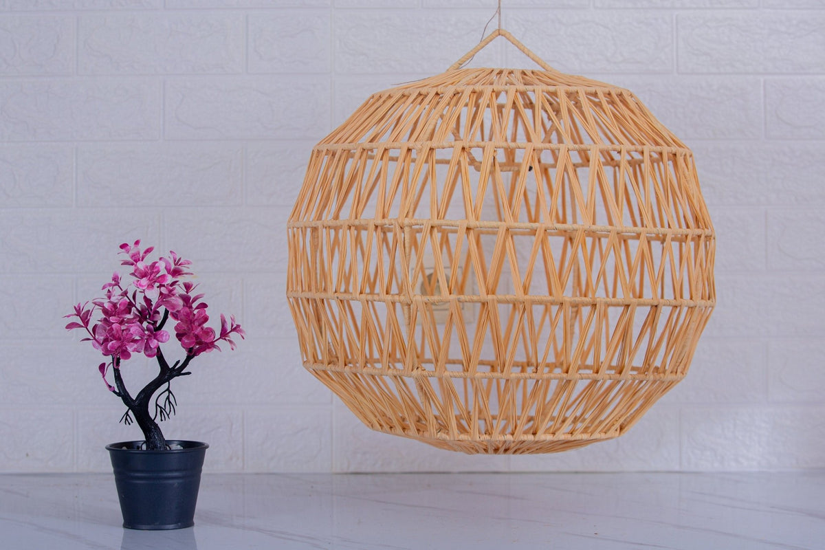 Suspension en raphia abat-jour H40 cm - Africancreates