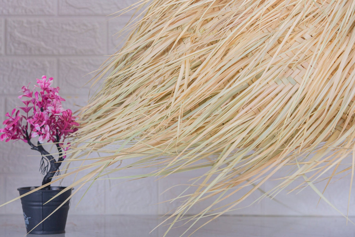 Suspension paille - fibres naturelles - Bohème - Africancreates