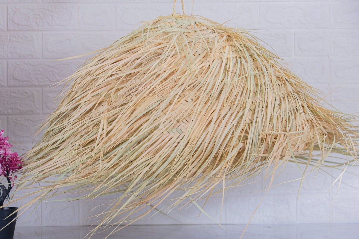 Suspension paille - fibres naturelles - Bohème - Africancreates