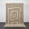 Taupe Handmade Moroccan Rug - Custom Living Room Area Beni Rugs - Africancreates