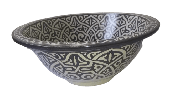 Washbasin for bathroom & kitchen farmhouse sink Moroccan sink black design - Africancreates