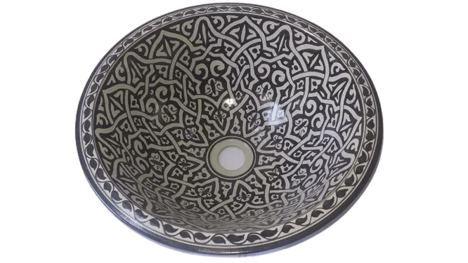 Washbasin for bathroom & kitchen farmhouse sink Moroccan sink black design - Africancreates