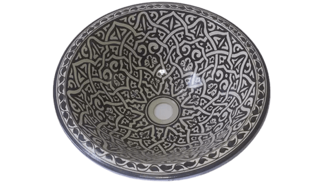 Washbasin for bathroom & kitchen farmhouse sink Moroccan sink black design - Africancreates