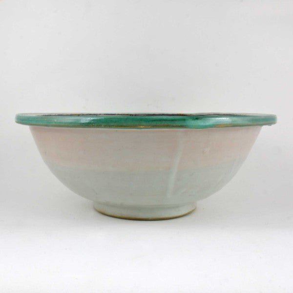 Washbasin for bathroom & kitchen farmhouse sink Moroccan sink blue and orange motifs - Africancreates