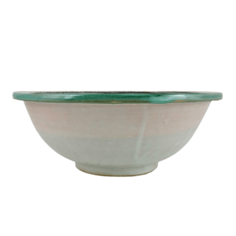 Washbasin for bathroom & kitchen farmhouse sink Moroccan sink blue and orange motifs - Africancreates