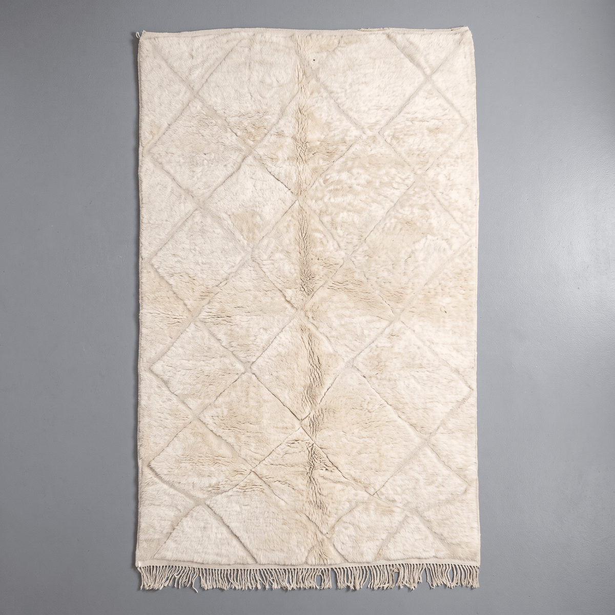 White Diamond Custom Moroccan Wool Rug - Africancreates