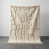 White Grid Modern Handmade Moroccan Rug - Custom Living Room Area Beni Rugs - Africancreates