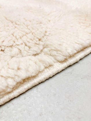 White tufted Modern contemporary design Beni Ourain Berber area Moroccan Mrirt 8x10 rugs | wool handmade Moroccan 9x12 rugs - Africancreates