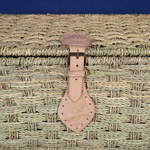 Wicker storage trunk - Palm leaf storage chest Storage basket - Africancreates