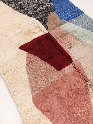Wool Modern contemporary design Beni Ourain Berber area Moroccan Mrirt 8x10 rugs | wool handmade Moroccan 9x12 rugs - Africancreates