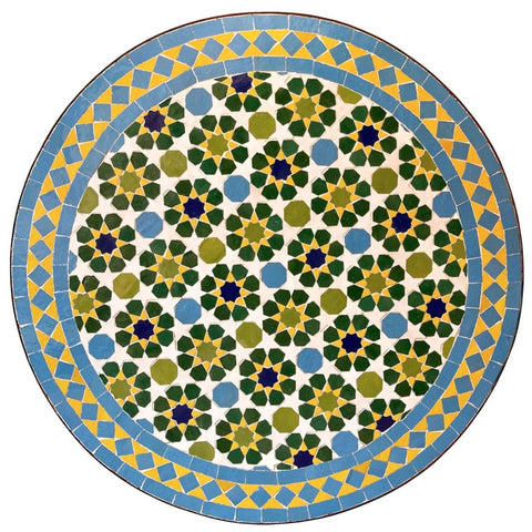 Yellow Moroccan mosaic table | Bistro table | Arabic Table | Tea table | chocolate Oriental table |moroccan table design - Africancreates