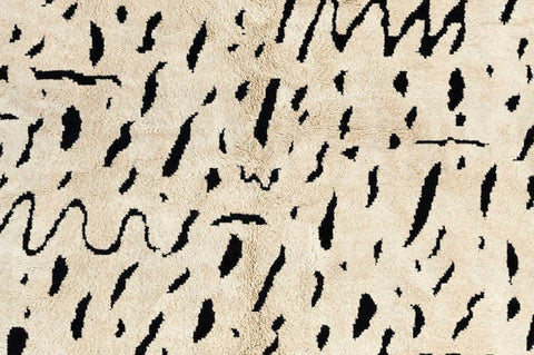 8x10 rug, Moroccan rug Abstract, Black and Off-White Beni Ourain rug,area rug handmade berber rugs,-rugs , 8x10 rugs,rugs rugs - Africancreates