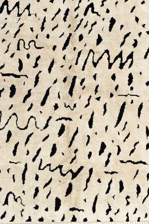 8x10 rug, Moroccan rug Abstract, Black and Off-White Beni Ourain rug,area rug handmade berber rugs,-rugs , 8x10 rugs,rugs rugs - Africancreates