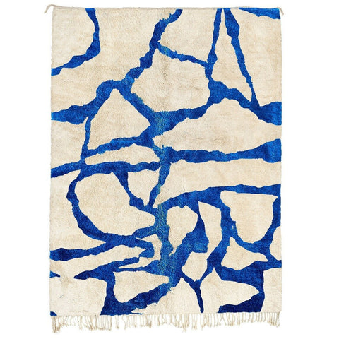 8x10 rugs Moroccan rug, rugs for living room rug handmade abstract area rug, -rug blue design - Africancreates