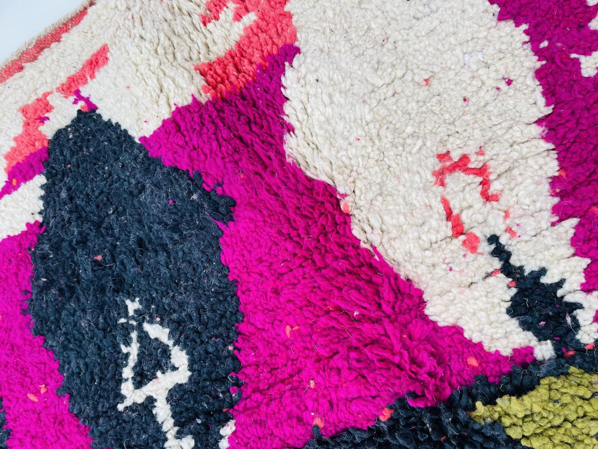 BEAUTIFUL Moroccan Rug, Handmade Rug, Vintage Authentic Moroccan Rug, Abstract Berber Rug,Wool Rug, Sheep Wool Rug, Beni ourain rug - Africancreates