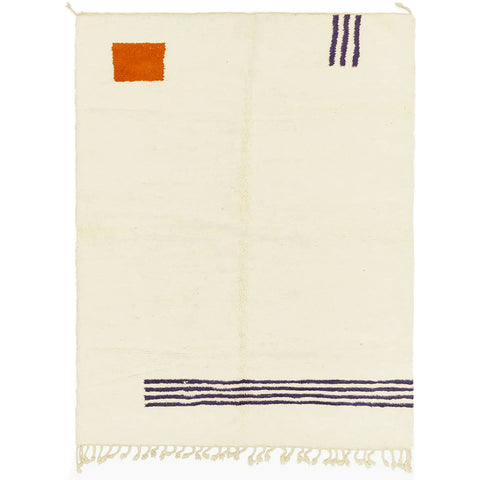 Beni Ourain Moroccan rug contemporary design , custom made for living room , handmade with natural wool - Africancreates