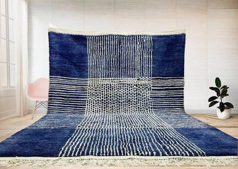 Beni ourain rug- Moroccan Rug- Custom size rug-Berber Rug - Custom rug- rugs for living room- Azilal Rug- Contemporary rug- All wool - Africancreates