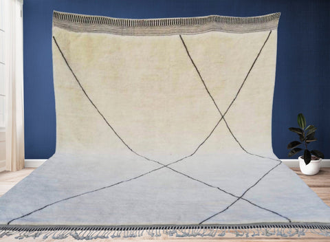 Beni ourain rug- Moroccan Rug- Custom size rug-Berber Rug - Custom rug- rugs for living room, Genuine lamb wool- Contemporary rug- All wool - Africancreates
