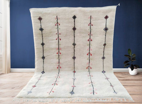 Beni ourain rug- Moroccan Rug- Custom size rug-Berber Rug - Custom rug- rugs for living room, Genuine lamb wool- Contemporary rug- All wool - Africancreates