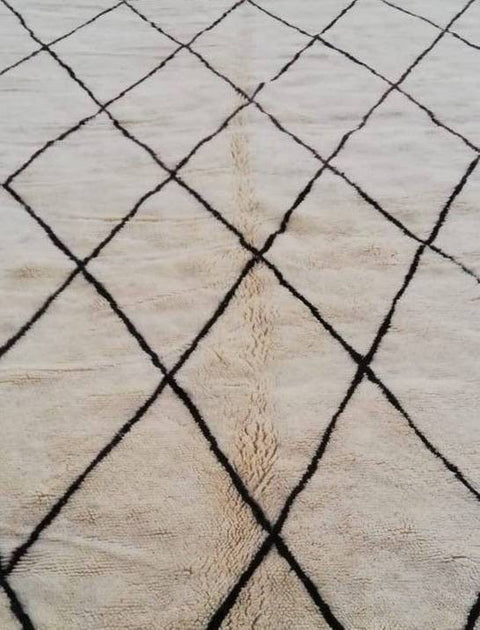 Beni ourain rug- Moroccan Rug- Custom size rug-Berber Rug - Custom rug- rugs for living room, Genuine lamb wool- Contemporary rug- All wool - Africancreates