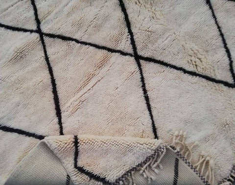 Beni ourain rug- Moroccan Rug- Custom size rug-Berber Rug - Custom rug- rugs for living room, Genuine lamb wool- Contemporary rug- All wool - Africancreates
