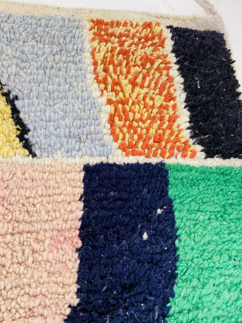 Boujaad Moroccan rug , Beni ourain rug ,pink rug, Wool rug , 8x10 rug ,Handmade rug, Area rug, rug for livingroom - Africancreates