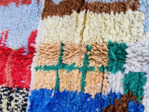 Boujaad Moroccan rug , Beni ourain rug ,pink rug, Wool rug , 8x10 rug ,Handmade rug, Area rug, rug for livingroom - Africancreates