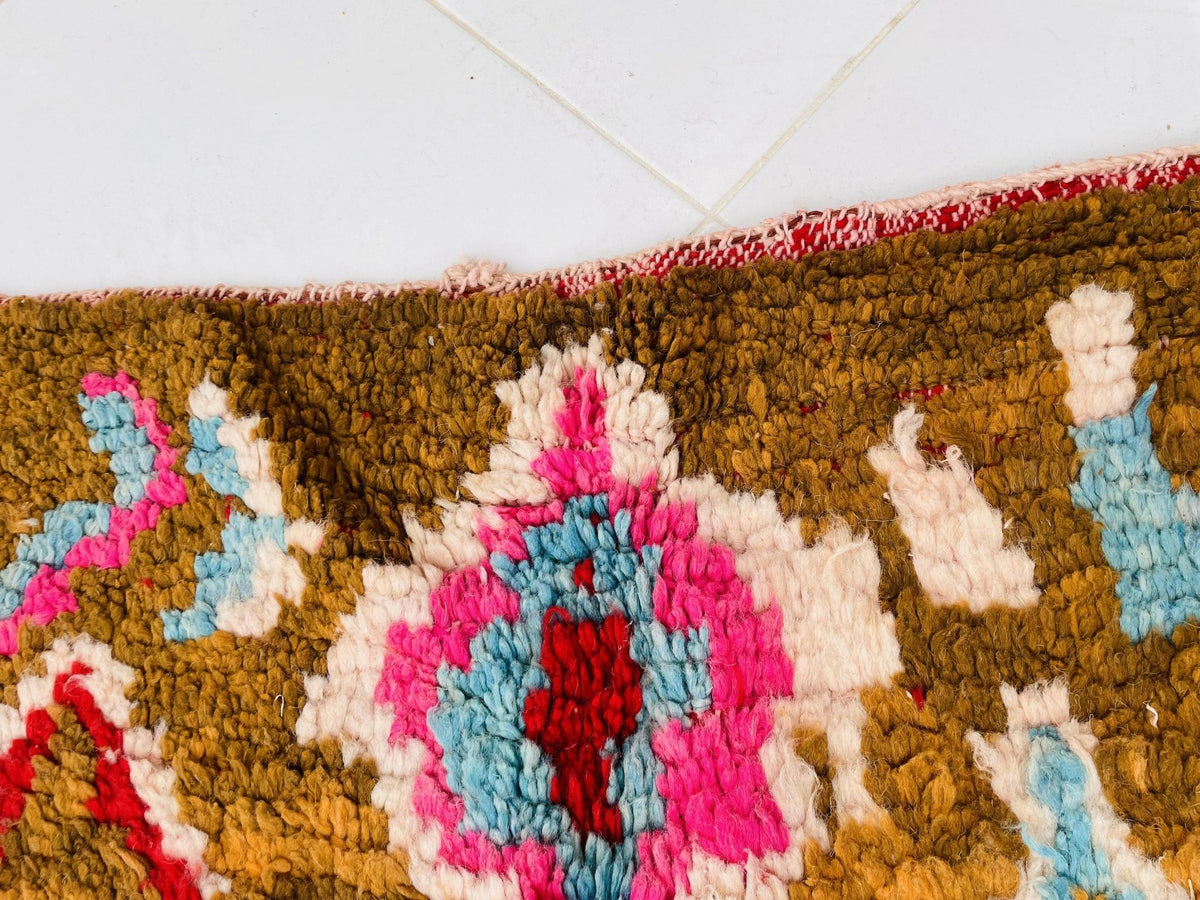 Boujaad Moroccan Rug, Handmade Rug, Vintage Authentic Moroccan Rug, Abstract Berber Rug,Wool Rug, Sheep Wool Rug, Beni ourain rug - Africancreates
