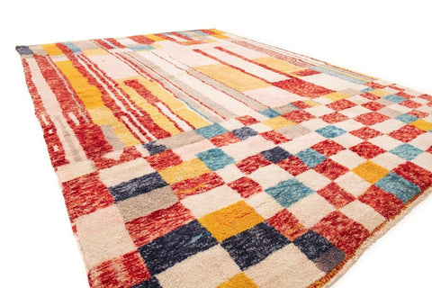 Boujad 8x10 rugs for living room rug,Moroccan rug ,beni ourain area rug,berber rug handmade wool rugs,-rugs , 8x10 rug, rugs , 9x12 rugs - Africancreates