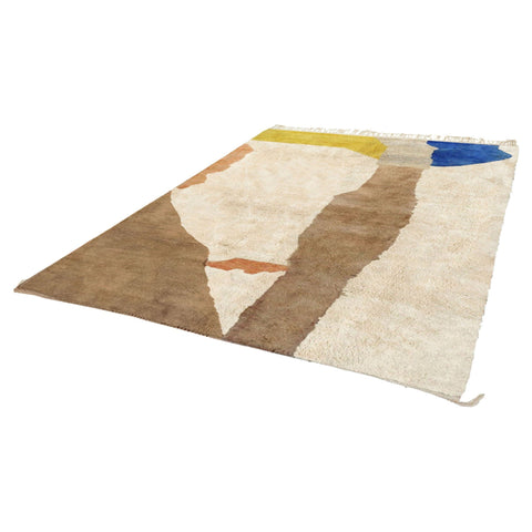 Contemporary Moroccan rug, custom for living room rug , handmade with natural wool area rug,beni ourain berber rug - Africancreates
