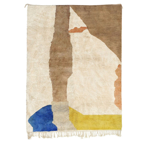Contemporary Moroccan rug, custom for living room rug , handmade with natural wool area rug,beni ourain berber rug - Africancreates