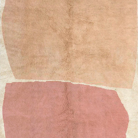 Contemporary pink-ish moroccan rug , custom made for living room , handmade with natural wool area rug, beni mrirt berber rug - Africancreates