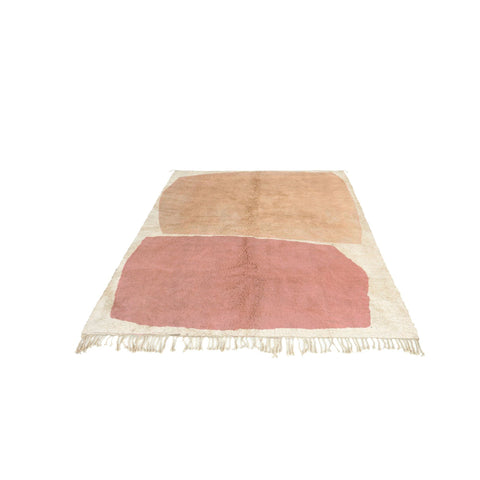 Contemporary pink-ish moroccan rug , custom made for living room , handmade with natural wool area rug, beni mrirt berber rug - Africancreates