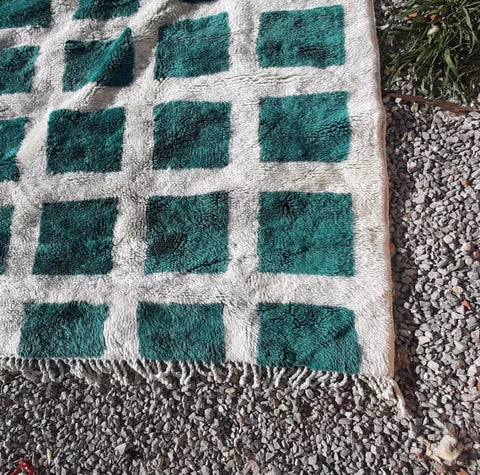 Extraordinary Berber modern extra soft Beni Ourain rug , beni ourain custom and handmade with natural wool - Africancreates