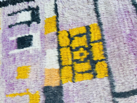 Gorgeous Boujaad Moroccan rug , Beni ourain rug ,pink rug, Wool rug , 8x10 rug ,Handmade rug, Area rug, rug for livingroom - Africancreates