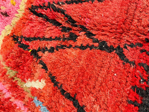 Gorgeous Boujaad Moroccan rug , Beni ourain rug ,pink rug, Wool rug , 8x10 rug ,Handmade rug, Area rug, rug for livingroom - Africancreates