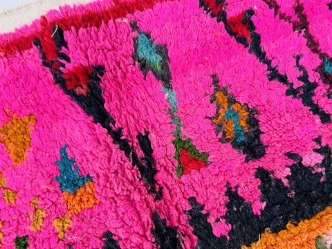 Gorgeous Boujaad Moroccan rug , Beni ourain rug ,pink rug, Wool rug , 8x10 rug ,Handmade rug, Area rug, rug for livingroom - Africancreates