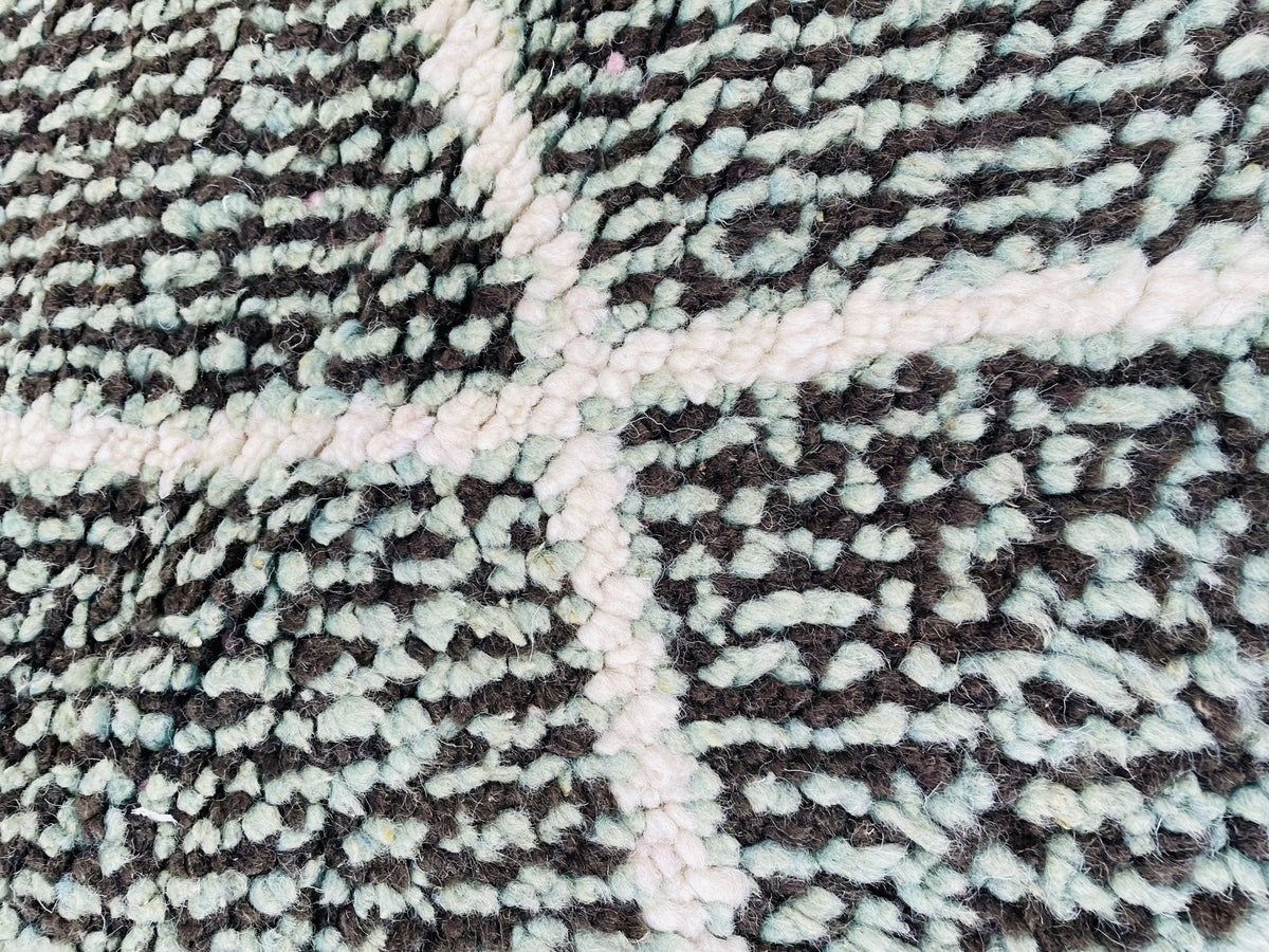 Grey Moroccan Rug, Handmade Rug, Vintage Authentic Moroccan Rug, Abstract Berber Rug,Wool Rug, Sheep Wool Rug, Beni ourain rug - Africancreates