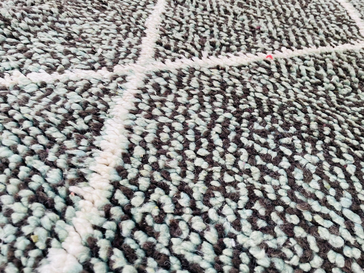 Grey Moroccan Rug, Handmade Rug, Vintage Authentic Moroccan Rug, Abstract Berber Rug,Wool Rug, Sheep Wool Rug, Beni ourain rug - Africancreates