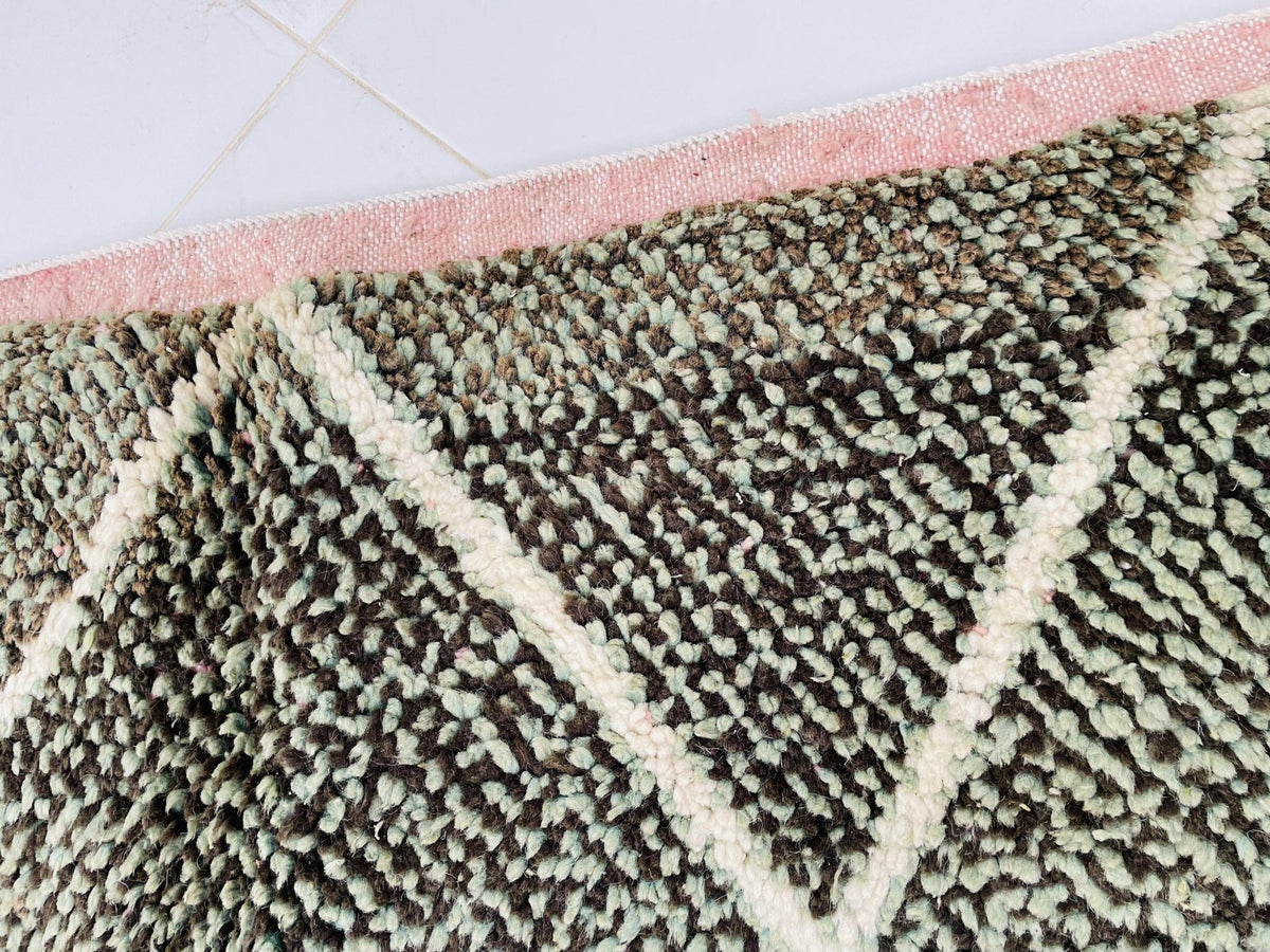Grey Moroccan Rug, Handmade Rug, Vintage Authentic Moroccan Rug, Abstract Berber Rug,Wool Rug, Sheep Wool Rug, Beni ourain rug - Africancreates