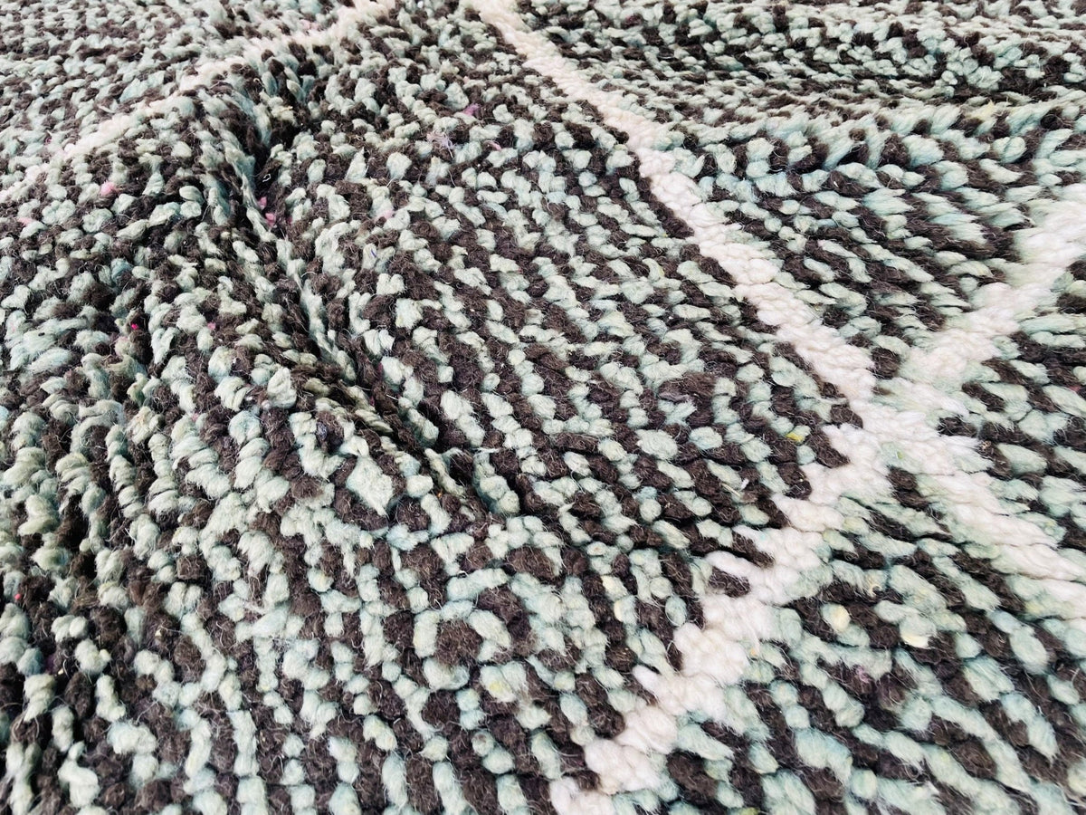Grey Moroccan Rug, Handmade Rug, Vintage Authentic Moroccan Rug, Abstract Berber Rug,Wool Rug, Sheep Wool Rug, Beni ourain rug - Africancreates