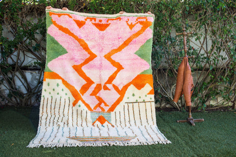 Beni ourain rug- Moroccan Rug- Custom size rug-Berber Rug - Custom rug- rugs for living room, Genuine lamb wool- Contemporary rug- All wool