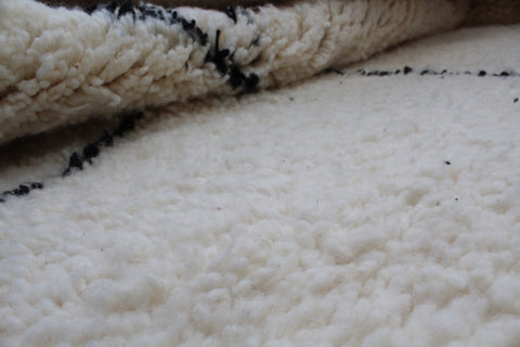 Beni ourain rug- Moroccan Rug- Custom size rug-Berber Rug - Custom rug- rugs for living room, Genuine lamb wool- Contemporary rug- All wool
