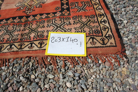 6.66x4.59 ft Vintage kilim rug , kilim rugs , Moroccan berber rug , Moroccan kilim,  kilim carpet, moroccan kilim rug,berber rug