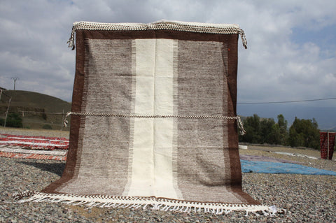9.71x6.59 ft Zanafi  Kilim, Moroccan Rug , Berber Rug , Kilim Rug , area rug , vintage rug , Zanafi carpet , kilim rugs, moroccan rugs